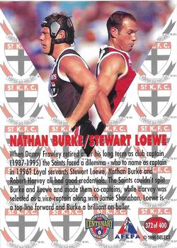1996 Select AFL #372 Nathan Burke / Stewart Loewe Back